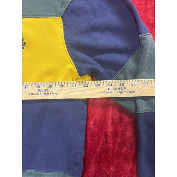 Chaps Crest Embroidered Sweatshirt Pullover Color Block Size L - Picture 5 of 8